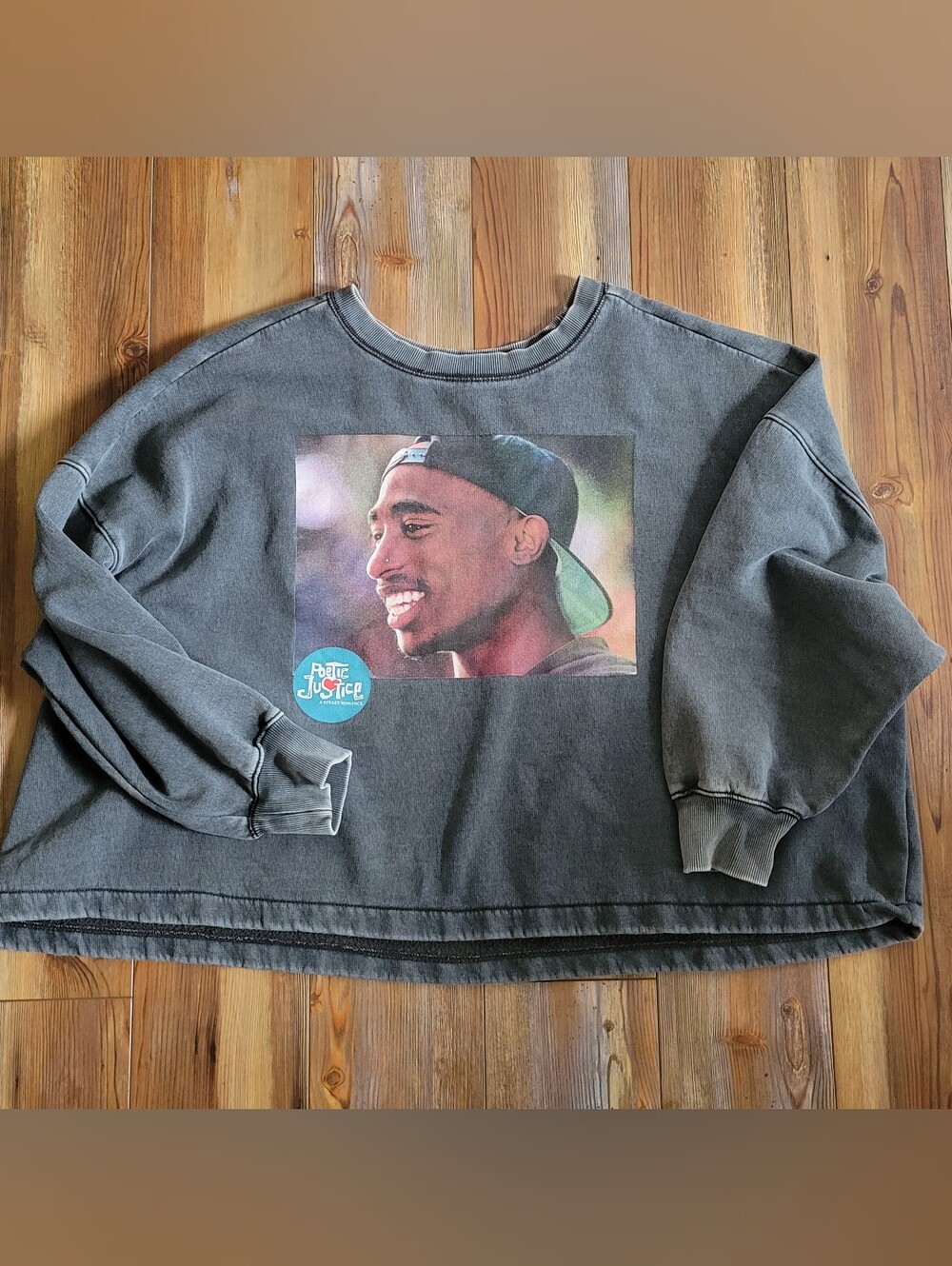 Chemistry Tupac Shakur Poetic Justice Sweatshirt Size 3XL Cropped Oversize